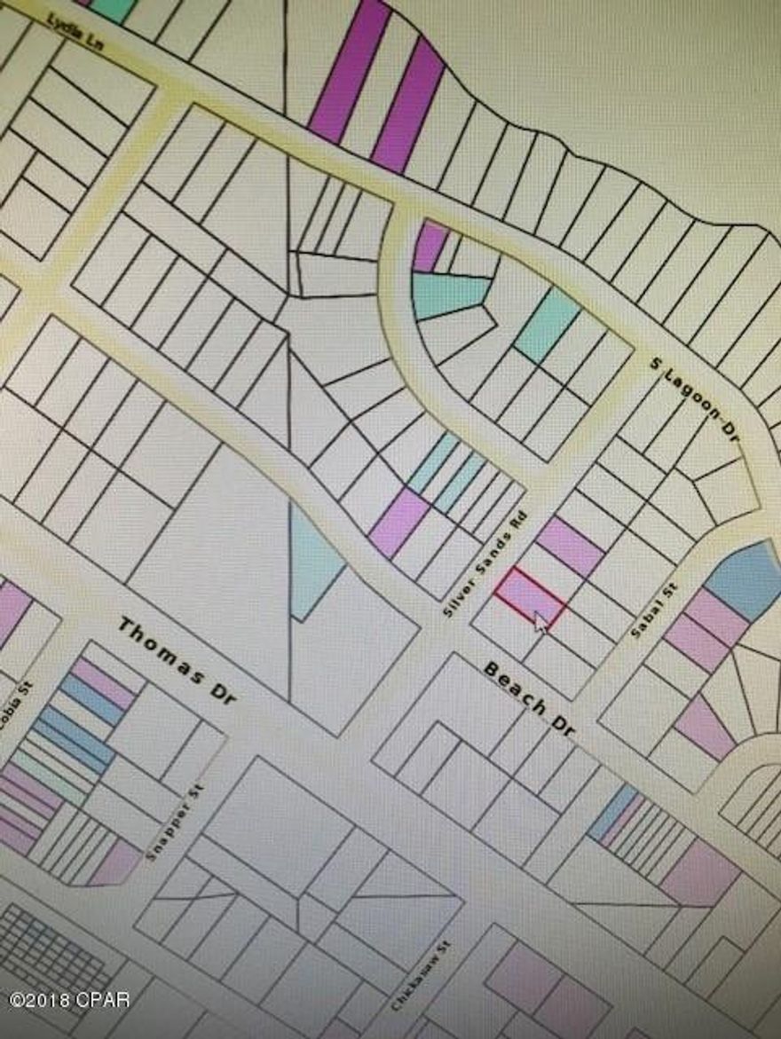 Nice building lot 1 block to the Lagoon and just a few blocks to the GUlf. Water and Sewer available.