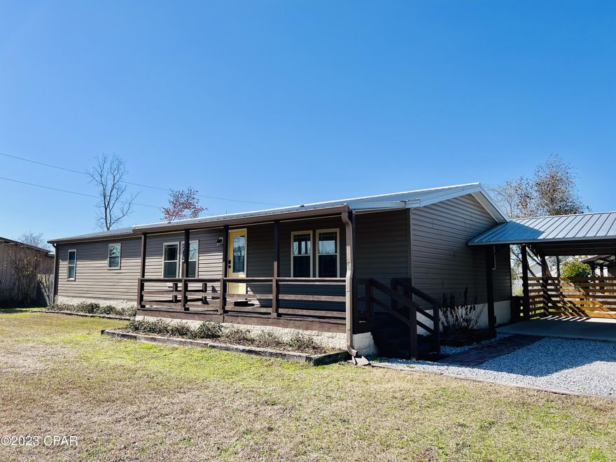 Boys bring your toys if your looking for a peaceful country setting... but keeping the family happy because your still near the beach. Stop, and call your realtor because this listing won't last long! This three bedroom two bath manufactured home sits on a permanent foundation of decorative cinder block. The inside and out had a remodel after the storm in 2019. New tin roof, exterior paint refreshened on porches, all new windows and doors. With a beautiful kitchen offering all new cabinets, butcher block counter tops and stainless still appliances what more could you ask for. This home does offer a split floor plan. The exterior has so many desired feature like an attached 24x36 3 car carport, 24x36 entertainment pavilion, and that 30x60 red iron metal shop! There are three wells on the property so plenty water for the variety of fruit trees and raised beds. A she shed sits in the back yard for potting plants or gardening. I say convert to a chicken coupe since eggs are so high these days. Hurry and come see today with convenience to it all, claim this as your new home!