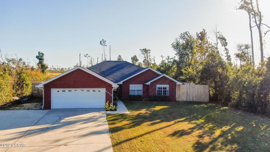CURRENTLY UNDER CONTRACT, SELLER ACCEPTING BACKUP OFFERS-Don't miss out on this beautiful 3bd/2bth well-maintained brick home. Just located right off of John Pitts Road, the home exterior offers a spacious front yard with ovesized/extended driveway making plenty of room for parking for guests or an RV. Step inside through the new front door and you are greeted with brand new laminate flooring throughout the main living spaces, high vaulted ceilings in the living room, complete with electric fireplace. Cooking and conversation will be a breeze as the kitchen opens into the dining area that lets in great natural light. Featured stainless steel appliances are included, along with ample granite counter space and large pantry closet. Laundry room can be found just off the kitchen area. Make your way down the hallway and you will find the two bedrooms along with full hall bathroom. Large master bedroom features double vanity ensuite bathroom with seperate garden tub and shower. 
Step out back and enjoy afternoon cookouts under the pergola. Fully fenced backyard offers additional privacy and plenty of room for outdoor fun. Additional features include: newer roof within the last two years, new water heater, new septic pump, front and back lawn irrigation and gutters. Call today to preview this wonderful proporty today! All sizes/measurements are approximate; please verify if important