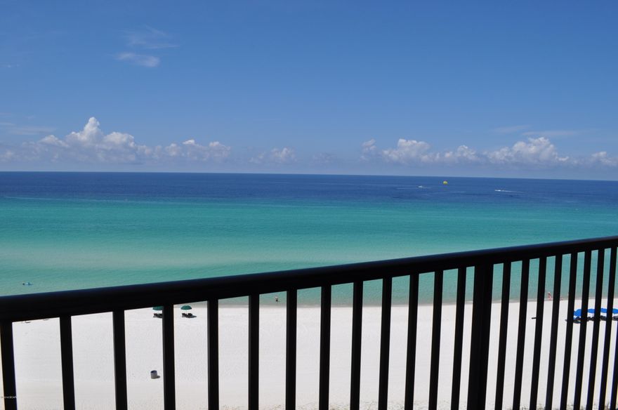 Unbelievable views of the Gulf of Mexico from this waterfront Summerwinds condo and it comes with a private garage! This is a NON-RENTAL community and the seller says most of the owners only visit a few months a year so there's a greater sense of privacy and space!  This 2BR/2BA unit is beautifully furnished and move-in ready.  All the appliances in the kitchen are GE Profile Stainless Steel, and you'll enjoy the granite counter tops and abundance of cabinets. The master suite faces the water and the bath includes a whirlpool tub.  The gulf front balcony not only offers a terrific view but is ideal for dining al fresco while watching the sunsets!   Summerwinds is a gated community with coded access to the buildings, pool and the beach.  There are two gulf front pools, a gazebo, dedicated beach, a clubhouse and a fitness center.  This is a great place to live full-time or part-time and you're only minutes from all the fantastic amenities Panama City Beach has to offer!  All info is approx. and must be verified by Buyers if important.  New member fee to be paid at closing by Buyer.