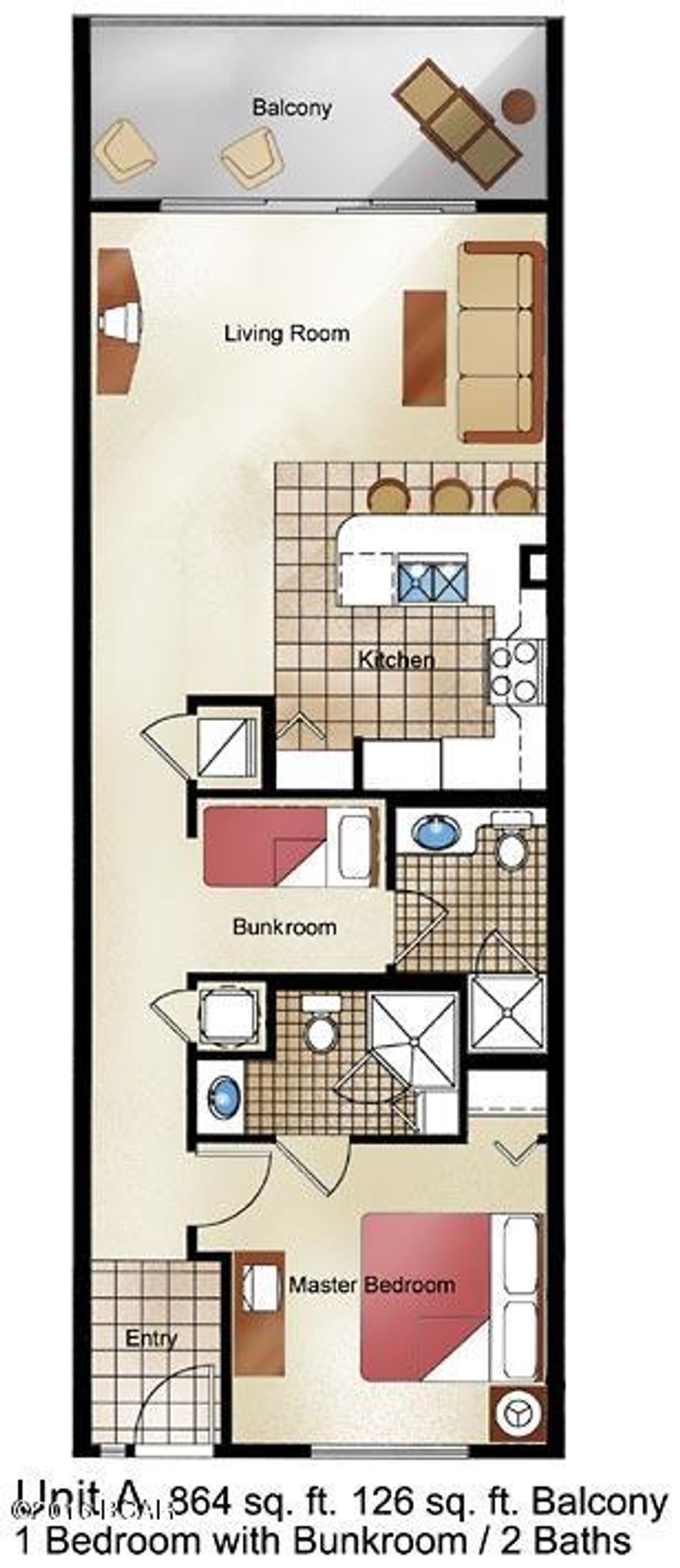 LOW FLOOR 1bd plus bunk room and two full bathrooms in Shores of Panama.  This condo stays booked.  NEW SOFA, NEW FRIDGE, NEW TV in Bedroom, NEW HOT WATER HEATER IN 2017.      Look up and down the beach and you can't get near the condo for the money.  BEST VALUE IN PANAMA CITY BEACH.