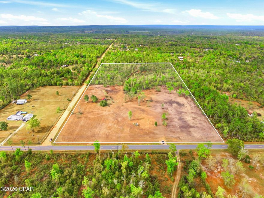 20 acres located at the corner of Owenwood Road and Duffy Road in north Bay County, offering a strong combination of usability, access, and privacy. Approximately half of the property has already been cleared, providing an ideal setting for a homesite, pasture, or recreational use, while the remaining acreage is wooded for added privacy and flexibility.
Positioned on paved Owenwood Road, this property benefits from improved year-round access compared to many surrounding tracts located on unpaved roads. The corner location further enhances accessibility and layout options for future use, with approximately 665 feet of frontage on Owenwood Road and 1,314 feet along Duffy Road.
The land is zoned Agriculture and lies outside of designated flood hazard areas per available mapping , supporting a variety of potential uses including residential, agricultural, or investment purposes. The cleared portion offers immediate usability, saving significant time and cost for a future owner.
Conveniently located in the Fountain area of Bay County, with easy access to Panama City while still offering the space and quiet of country living. A great opportunity for those looking for acreage with improvements already in place. [A well and septic tank are located on the property; however, their condition and usability are unknown and not guaranteed. Buyer to verify all information deemed important.]