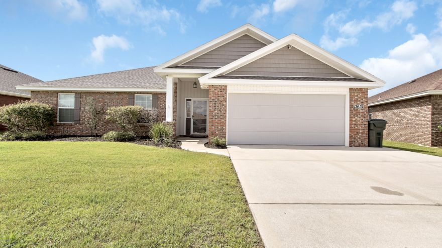 This well maintained 4bed/2bath brick home is tucked away in the charming Lynn Haven neighborhood of Azalea Place. This home offers beautiful craftsmanship, with featured chair molding in the foyer, in the dining room, & wood flooring throughout the main living areas. Split bedroom floorplan, with tray ceilings in both the living room & master bedroom. Kitchen offers custom cabinetry, stainless steel appliance with decorative backsplash. Spacious master bedroom features double-vanity ensuite with garden tub, seperate shower & double wallk-in closets. 3 additional guest rooms or possibly office space, plus full hall bathroom. Additional features include: fully fenced backyard, tankless water heater, extended driveway, hardwire security system. All sizes/info/measurements approximate