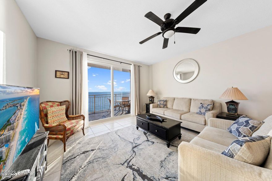 Discover the epitome of beachfront living in this stunning 2-bedroom, 2-bathroom unit that has never been on a vacation rental program. This pristine retreat offers breathtaking panoramic ocean views, creating a tranquil oasis for you to call home. With direct beach access just steps away, you'll relish the sound of the waves and the warmth of the sand beneath your feet. 
Step inside to find a meticulously maintained space with bright, open layout.


The living area is the perfect place to unwind, while the fully equipped kitchen invites you to prepare delicious meals. Enjoy your morning coffee or evening cocktails on the private balcony as you soak in the spectacular sunsets over the Gulf of Mexico. Both bedrooms are spacious and comfortable, with ample storage, and the master suite features its own en suite bathroom. This unit is ideal for year-round living or as a private getaway. The complex offers a host of amenities, including a pool, fitness center, and more. Don't miss this rare opportunity to own an oceanfront gem that has never been part of a vacation rental program.