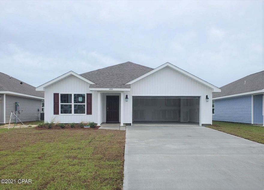 Welcome to Brighton Oaks! The Aria is a single story 3 bed, 2 bath, with a 2 car garage floorplan. This charming home includes a spacious kitchen that flows perfectly into the dining area where there is access to the covered back porch. The kitchen features a center island with durable laminate countertops and beautiful ivory tone cabinetry. Bedroom 1 is situated at the back of the home as a private retreat which features a walk-in closet and double vanities. Two additional bedrooms are just off the front foyer with a shared bath. Conveniently located off Hwy 231 and Hwy 77, this community has a multitude of shopping centers and restaurants to choose from, creating limitless options for an easy weekday dinner! This home comes standard with a Smart Home Technology package which includes a KwikSet keyless entry, Skybell doorbell, automated front porch lighting, an Echo Dot device, and Quolsys touch panel which can be integrated to control your lighting, thermostat, front door and so much more. 

This home is being constructed with the Zip Sheathing system, providing greater protection than a traditional housewrap from damages due to wind, rain, and extreme weather. A builder 10-year structural warranty is also included.

Pictures may be of similar, but not necessarily of subject property, including exterior and interior colors.