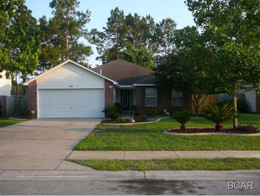 Very nice and well maintained home located close to Tyndall AFB, schools, shopping and entertainment. This home features a split bedroom floor plan, fireplace, wood floors, laundry room, crown molding in master bedroom, fenced back yard, patio to enjoy the warm Florida summers and much more.