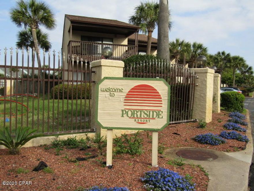 Portside  Condos - 2 bedroom, 2 bath, two story condo featuring open living/dining area, open kitchen, laundry area and full bath downstairs. Upstairs										

features 2 bedrooms and a full bath with entrance from hallway and master bedroom. Master bedroom has separate vanity. Exterior storage off front patio. Completx features 3 pools (1 heated which is located close to unit), tennis courts and shuffle board court.  HOA provides garbage, basic cable and lawn										

service. Dedicated beach access withing walking distance. 1 small dog under 20 lbs.

$250 pet deposit $50 pet fee $25 month pet rent.