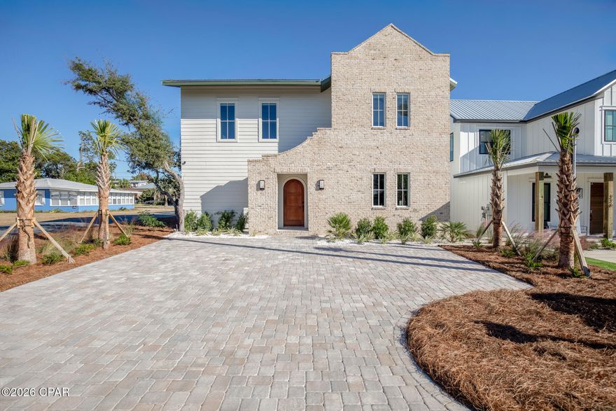 This modern 4 bedroom, 3.5 bathroom home offer just over 2,000 square feet of stylish living space. Located just a 5 minute walk from the beach, this property features a private heated pool, turf backyard and a grill area perfect for outdoor entertaining. Built in 2024, this newer build is a turn-key vacation rental.