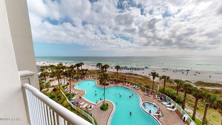 Price Reduction !

🌊 Your Beachfront Dream Awaits! 🏖️

This Condo is on the much-desired 5th floor. Park on the Parking P5 level take the walkover and walk to your condo. 

Don't miss this stunning 2-bedroom, 2-bathroom condo with bunks, featuring breathtaking Gulf-front views from both the master bedroom and living room! 🌅✨ Step onto your private balcony and soak in the white sandy beaches and emerald-green waters of the Gulf of Mexico.

Inside, the spacious master suite opens directly to the balcony, while the ensuite offers dual vanities, a soaking tub, and a walk-in shower—perfect for relaxation. This beautifully furnished, rental-ready unit is tastefully decorated with a coastal vibe and boasts:

✔️ LVP flooring for durability & style
✔️ Granite countertops & stainless appliances
✔️ Newer A/C & hot water heater for peace of mind

Grand Panama Beach Resort is a premier destination offering 24-hour security and top-tier amenities including:
🏊‍♂️ Two resort-style pools (one heated)
🍹 Beachside tiki bar for ultimate relaxation
💪 State-of-the-art fitness center
🛍️ Onsite general store & bistro restaurant
📚 Owner's library & BBQ grills
🌉 Level 5 walkway connecting Tower 1 & Tower 2

🏡 Own a piece of paradise today! Contact us to schedule your private viewing. Buyers should verify all important details.

📞 Don't wait—this gem won't last long! 🌴☀️