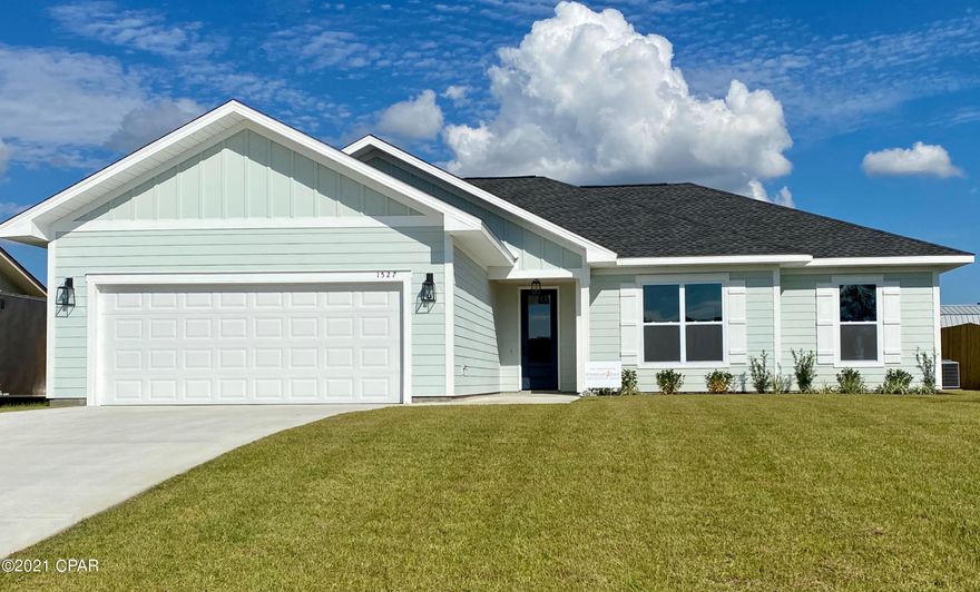 CURRENTLY UNDER CONTRACT, SELLER ACCEPTING BACKUP OFFERS. Brand new high and dry 4bd/2ba, 1848sqft home in the desirable Derby Woods subdivision in Lynn Haven Florida. 9ft and 10ft ceilings throughout with LVP floors throughout as well. Open floor plan with split bedrooms. Large living area kitchen and master bedroom all have crown molding. Kitchen comes complete with custom cabinets, stainless appliances and quartz counter tops. Both bathrooms have double vanities. Master bath has large shower and separate tub with large walk-in closet. Tray ceilings in Master and Living room. Derby Woods has a very low association fee and is conveniently located close schools, shopping, and a short drive to the famous beaches of Panama City Beach.



Owner is a licensed Florida real estate agent