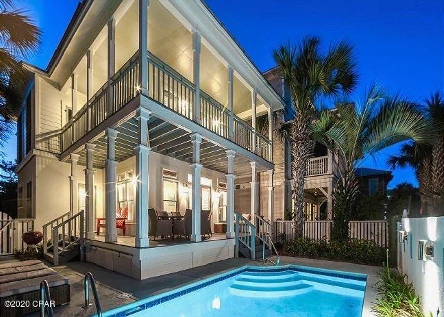 Gated beach house with incredible updates from top to bottom. Each and every room has been renovated and designed for a perfect beach getaway. Newly painted exterior and pool renovations including pool heater completed in 2019.  The neighborhood of Water's Edge is steps away from the restaurants, shopping, and entertainment of ALYS Beach, Rosemary Beach, and Seacrest. Short walk to the neighborhood deeded beach access. Location is key! Absolute must see!