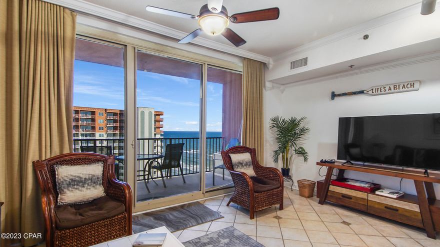 Here is your opportunity to begin generating immediate income in one of Panama City Beach's most popular destinations. This 21st floor Shores of Panama unit is in excellent condition with an entire summer of future bookings willing to transfer to the new owner. This unit comfortably sleeps six and comes fully furnished with a beautiful view of the Gulf of Mexico. This unit also includes a storage space which is rare in a complex as big as Shores of Panama. You will be hard pressed to find a rental as successful as this one for the price in all of Panama City Beach. Shores of Panama features an amenity package as good as anywhere, which includes an 18,000 square foot pool and a recently updated lobby. Contact your favorite agent for info or a showing today!