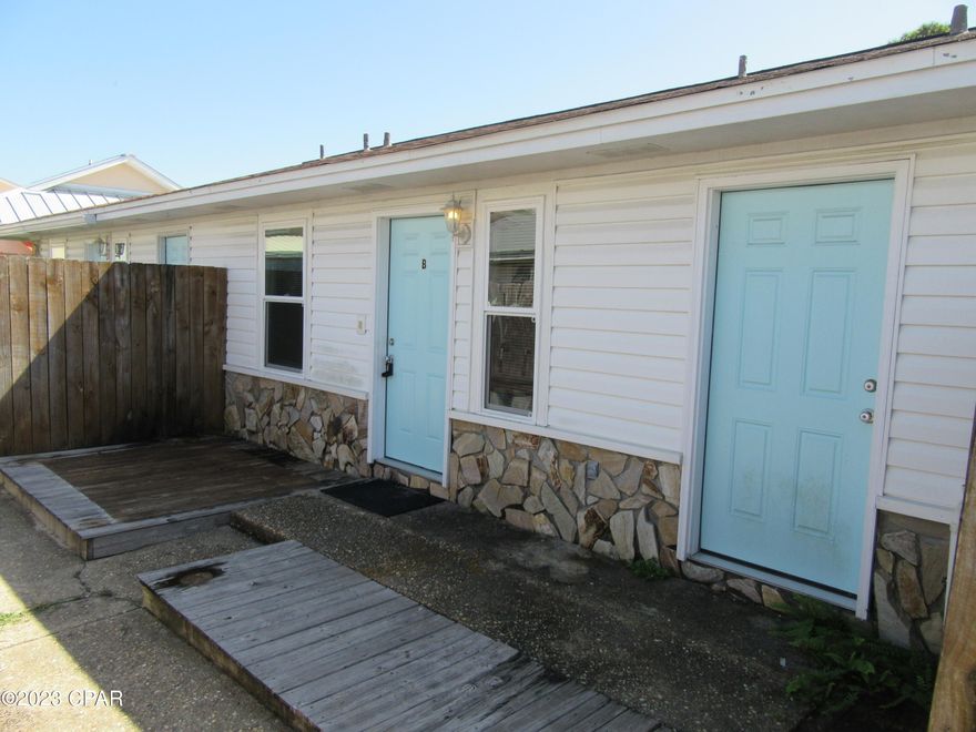 This 2-bedroom 1 bath apartment is located blocks from the world's most beautiful beaches! LVP flooring with Central heating and air and ceiling fans throughout. Water/Sewer and Garbage is included in the rent. Unit has washer and dryer hookups. All property sizes and ages are approximate, please measure and/or verify if important.
School assignments are subject to change, please check with Bay County for most accurate information.
Deposit is the same as the rent. Pets allowed with owner approval and NON REFUNDABLE pet fee applies per pet. Breed restrictions apply.