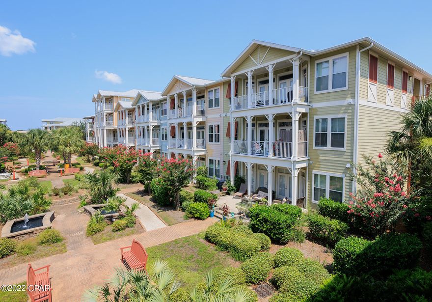 CURRENTLY UNDER CONTRACT, SELLER ACCEPTING BACKUP OFFERS.   Welcome to Resort Style living in Island Reserve. This 2-bedroom 2.5 bath unit is over 1300 sqft. It has two master suites with balcony access that overlooks the courtyard and both bedrooms have on-suite bathrooms with walk-in closets. This unit has many updates including master bathroom shower and tub, new tile in the foyer, laundry area and half bath, new washer and dryer, and new A/C unit with iWave ionic air purifier. The balcony was replaced in 2019. The unit boasts granite countertops, bamboo flooring, and stainless-steel appliances. It is located on the second floor close to the covered parking deck and comes with two parking spaces. The gated community of Island Reserve is loaded with amenities which include full gym, basketball court, theater room, community room and beautiful courtyards. The lagoon style pool features a waterfall with large pool deck, swimming lanes, hot tub, and bathrooms. You won't want to miss out on your chance to own a little bit of paradise. 
All sizes and measurements are approximate, buyer to verify if important