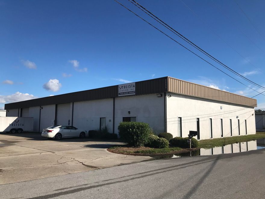This location is available July 1, 2019.  The building includes 2,560 sq.ft. of office space, 1,500 sq.ft of climate controlled shop space and 7,140 sq.ft of warehouse space. The offices layout includes 8 large offices, a conference room, break room, and very large filing and  copy room. The warehouse has two 12' x 14' bay doors and 15' clear-height at the eaves. The property is centrally located and only minutes away from Naval Support Activity-NSA (the Navy Base). Zoning is C-4, Research & Design Zone District in Unincorporated Bay County.  This allows for uses under C-3 General Commercial, plus yard storage, light assembly, and warehousing, etc.