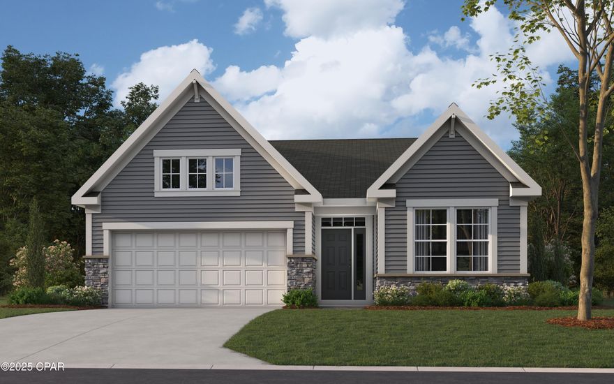 New construction by Fischer Homes in the beautiful Breakfast Point East community, featuring the stunning Amelia design. This unique plan offers 3 bedrooms and 2 full baths. The expansive family room is the perfect gathering space. Spacious open kitchen with a large island and walk-in pantry connects to the morning room, that walks out to the patio. The owner's suite features a spacious private bath and walk-in closet. The spacious 2-bay garage completes this exceptional home.