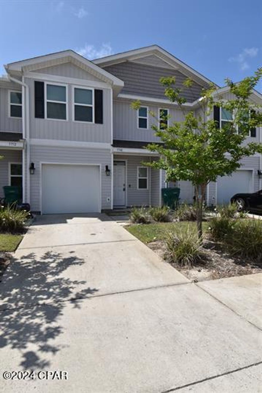 Charming 3 bed 2.5 bath townhome in Sentinel Point close to Tyndall Air Force Base. This move in ready town home comes with many perks such as one car garage, Master bedroom with walk in closet, front loading washer and dryer, quiet back yard, and community pool. Pets are negotiable. If you would like to see this property, just text a copy of your driver's license to the property management office phone number listed in this advertisement and we will get a showing lined up for you within 1 business day!