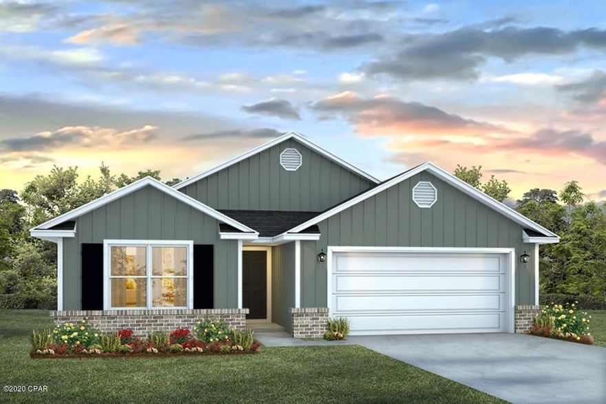 This Ryder floorplan features 8' ceilings throughout, rolled vinyl flooring in common areas and carpet in the bedrooms, nickel hardware on

interior doors, durable laminate countertops and quality paint throughout. Just off the foyer you will find a small hallway that leads to two bedrooms with shared

bathroom. As you enter the great room you will notice that the spaciousness as it is open to the kitchen and dining area. With a center island you have plenty of

space in the kitchen, the appliances include a stove microwave and dishwasher. This home has been constructed with a low maintenance vinyl siding and a

reinforced concrete foundation with wire mesh and rebar. This home is being constructed with the Zip Sheathing system, providing greater protection than a traditional housewrap from damages due to wind, rain, and extreme weather.

A standard Smart Home package includes a KwikSet keyless entry, Skybell doorbell, automated front porch lighting, an Echo
Dot device, and Quolsys touch panel which can be integrated to control your lighting, thermostat, front door and so much more.
A builder 10 year structural warranty is also included.

Pictures, photographs, floor plans, elevations, features, colors and sizes are approximate for illustration purposes only and will vary from the homes as built. Home and community information including pricing, included features, terms, availability and amenities are subject to change and prior sale at any time without notice or obligation. For Move-In/Completion Estimates: Ready dates are estimates only. Timing of completion of construction and buyer move-in are subject to contingencies contained in home purchase agreement and governing jurisdictions issuance of a certificate of occupancy, and may change due to forces majeures and other delays or disruptions outside the reasonable control of the Builder.