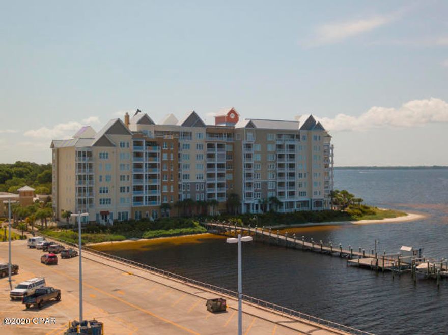 Bay Front Condominium in Historic St. Andrews. This 2 bed 2 bath unit overlooks the bay and has a balcony patio to enjoy the beautiful sunsets. Harbour Village is gated for security, has a covered parking garage, community room, fitness room, private park, pool, kayak launch, and marina. There is a new roof and new AC. The property has ongoing Hurricane Michael repairs on the exterior to include painting and pool resurfacing. The pool is currently closed during this time. Rent includes garbage collection, basic cable, telephone, internet and pest control. No pets are allowed per HOA guidelines. All tenants must complete a lease addendum and credit check by the HOA to be approved ($50 application fee). There are many restaurants and boutiques to enjoy all in walking distance. Washer and Dryer come with the unit. Unit is unfurnished.