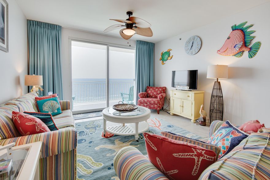 CURRENTLY UNDER CONTRACT, SELLER ACCEPTING BACKUP OFFERS **TWO GULF FRONT MASTER BEDROOMS** This beautiful ''Windsong'' condo at Splash is in EXCELLENT condition. The owners upgraded the floors, counter tops and added a backsplash after purchasing in 2015 and it has never been rented since. Enjoy this fantastic 2BR/2BA+BUNK in one of PCB's most popular rental condos. MAKE AN APPOINTMENT TO SEE THIS ONE BEFORE IT GETS AWAY...EASY TO SHOW.