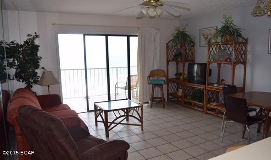Here's a great opportunity to own a Gulf Front unit.  This is a large 1 BR, with 740 SF, and 1 1/2 baths.  The balcony looks directly at the beautiful Emerald green waters of the Gulf of Mexico and the sugary white sands.  The floors are tiled for low/no maintenance. Mold Addendum Disclosures must be signed prior to viewing this unit. Contact your Realtor for forms.