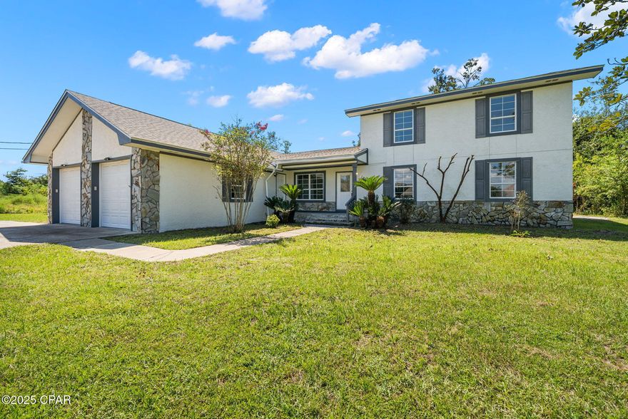 CURRENTLY UNDER CONTRACT, SELLER WILL CONSIDER BACKUP OFFERS.
Welcome to your dream home in the heart of Lynn Haven! This beautiful residence offers nearly 3,000 sq. ft. of thoughtfully designed living space, perfectly suited for families of all sizes. Step inside to discover spacious bedrooms, two oversized living areas, and an abundance of possibilities—whether you need a formal dining room, game room, bonus space, or a show-stopping home office, this home has the layout to make it happen. Enjoy the modern comfort of updated appliances, new renovations throughout, and the peace of mind that comes with a home that's truly move-in ready. All of this sits on an expansive nearly half-acre lot, giving you ample room to entertain, garden, play, or simply relax under the Florida sun—all with NO HOA restrictions. Don't miss your chance to own a spacious, stylish, and versatile home in one of Lynn Haven's most desirable neighborhoods. 📞 Schedule your private showing today!