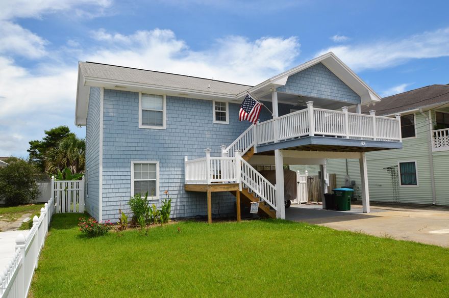 This beautiful home is located in Bid-A-Wee Beach and is located just 2.5 blocks from the community's private beach.  This home is move in ready and is in an AMAZING location (short walk to the beach and moments away from Pier Park, schools, and so much more!).  This three bedroom, two bath home features new carpet in the bedrooms, as well as a new hot water heater.  The roof and siding were replaced in 2009.  You can relax by the amazing pool, walk to the private beach access, or enjoy gulf views from the large balcony.  This home is a must see!