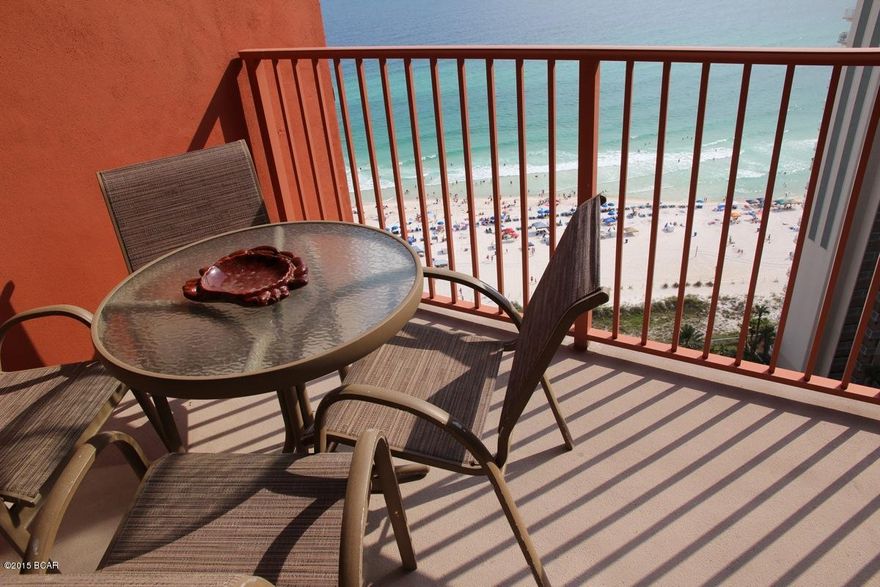 PENTHOUSE LEVEL.  NON-RENTAL, EASY TO SEE.  This condo has beautiful views out to the Gulf of Mexico and it INCLUDES A 2ND FLOOR PARKING SPACE.  This condo has the STAINLESS STEEL appliances, upgraded granite counter tops and upgraded kitchen cabinetry.  Very nice blinds in this condo.  TILE THROUGHOUT with the exception of the master bedroom which has carpet.  Make sure to get this one on your list to see.