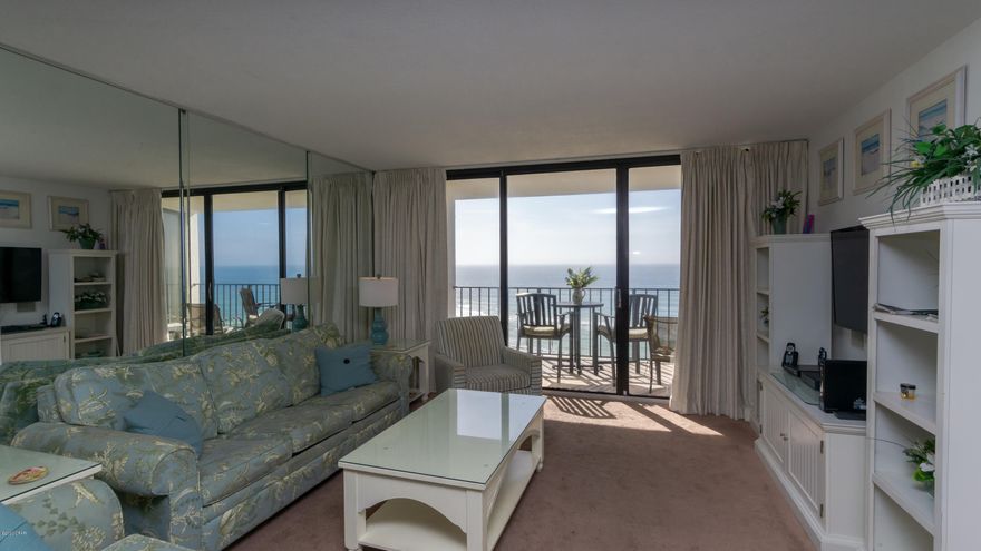 Lowest price floor plan...    New refrigerator and dishwasher..!Beautiful unit on the 7th floor in the very popular Edgewater Beach Resort.. Enjoy all the amenities including lagoon pool, restaurant, golf, tennis, basketball, 24 hr security, gulf side bar, convention center, gift shops and of course the million dollar view from your balcony! Minutes from Pier Park and all the activities on the beach. This is a 2 bedroom, 2 bath with the  master bedroom on gulf where you can listen to the waves from your bed! Priced to sell.