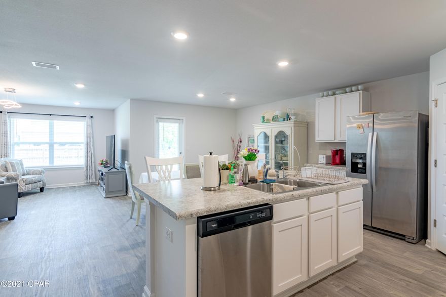 'CURRENTLY UNDER CONTRACT, SELLER ACCEPTING BACKUP OFFERS' Like new! This home boasts over 1,700 sqft of heated and cooled space along with 4 bedrooms and 2 bathrooms. Many upgrades including vinyl flooring, laminate countertops, master bath garden tub with separate shower, smart home package, and more! The home has a partially fenced in backyard and offers an excellent location in a cul-de-sac. Conveniently located to great schools and entertainment. Call for more information or to schedule a showing today!