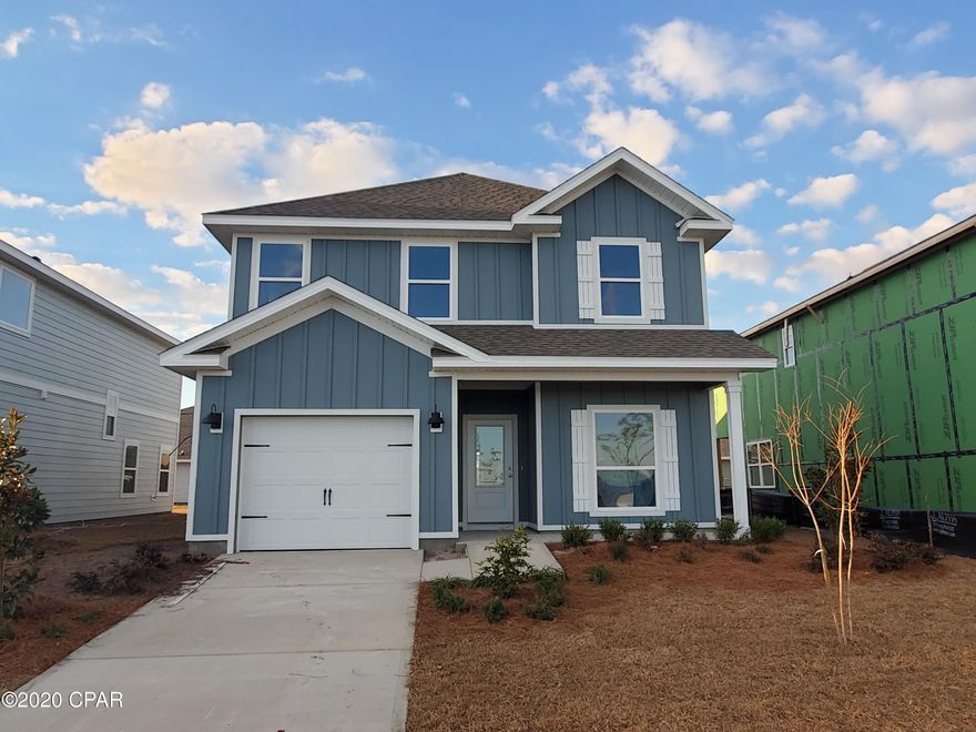 The Alabaster is a 2 story, 4-Bed/3.5-Bath floorplan. Standard features include LVP flooring throughout common areas, carpet in bedrooms, on stairs and in upstairs hallway. You will find nickel hardware on interior doors, durable laminate countertops and quality paint throughout. This home is being constructed with the Zip Sheathing system, providing greater protection than a traditional housewrap from damages due to wind, rain, and extreme weather.

A standard Smart Home package includes a KwikSet keyless entry, Skybell doorbell, automated front porch lighting, an Echo
Dot device, and Quolsys touch panel which can be integrated to control your lighting, thermostat, front door and so much more.
A builder 10 year structural warranty is also included.

Pictures, photographs, floor plans, elevations, features, colors and sizes are approximate for illustration purposes only and will vary from the homes as built. Home and community information including pricing, included features, terms, availability and amenities are subject to change and prior sale at any time without notice or obligation. For Move-In/Completion Estimates: Ready dates are estimates only. Timing of completion of construction and buyer move-in are subject to contingencies contained in home purchase agreement and governing jurisdictions issuance of a certificate of occupancy, and may change due to forces majeures and other delays or disruptions outside the reasonable control of the Builder.