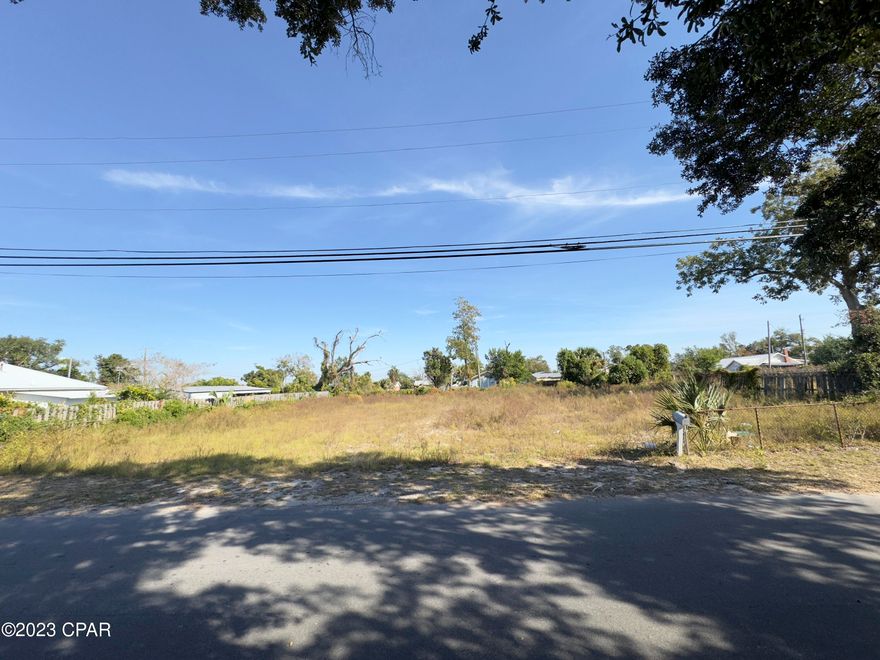 Come Check out this large .399 Acre Lot! Close to parks, shopping About 13 minute drive to Tyndal airforce base and about 24 minute drive to the Navy Base. Perfect for someone looking to build on this lot with utilities in place!