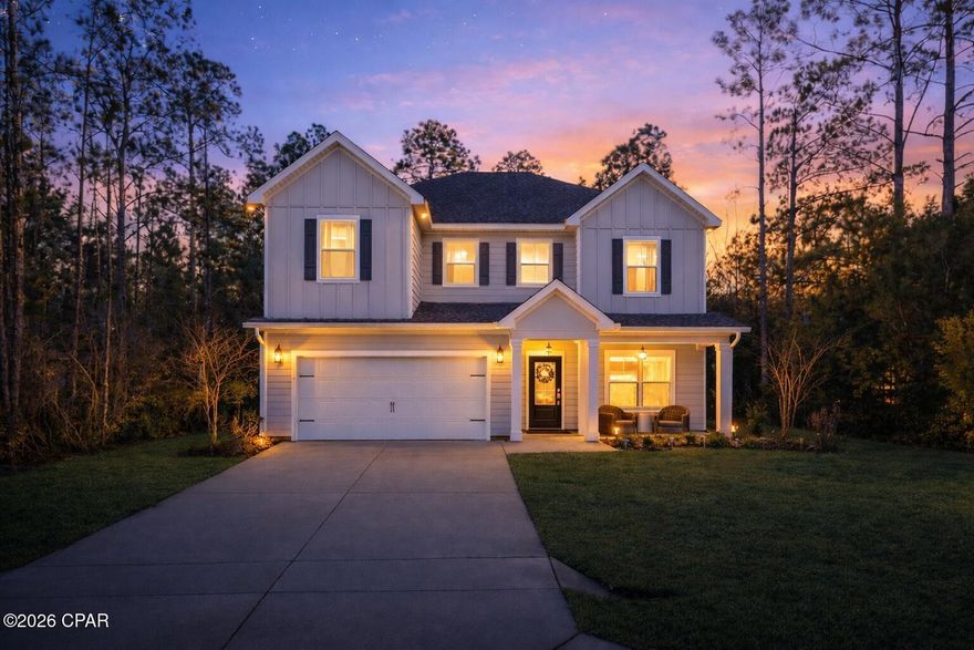 This home is designed for everyday life to flow comfortably, with room to gather, recharge, and grow. The two-story layout offers a natural rhythm between shared spaces and private retreats, making it easy to host friends, enjoy quiet evenings, or accommodate a busy household.

Natural light fills the main living areas, where the open feel allows conversations to carry easily from the kitchen to the living space. The kitchen becomes a true hub of the home and whether it's casual breakfasts at the island, weeknight dinners, or weekend get-togethers, while still offering plenty of storage and workspace to keep everything organized.

The primary suite provides a calming escape at the end of the day, with space to unwind and reset. Additional bedrooms are thoughtfully placed to support flexibility for guests, home offices, or hobbies, giving everyone room to feel comfortable without feeling disconnected. The office can be a 5th bedroom if desired.

Outdoor living is just as inviting, with covered spaces that encourage slow mornings, evening conversations, or time spent enjoying the Florida air. The surrounding community offers a sense of privacy with gated access, while still keeping daily conveniences within easy reach.

With its thoughtful layout, comfortable finishes, and move-in-ready feel, this home supports both the pace of everyday life and the moments that make it meaningful.