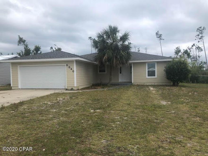This 3 br/2ba home is conveniently located on a quiet cul-de-sac close to Bay Haven Charter School and Mosley High School. This home features a galley kitchen and breakfast bar that is open to the family room. The home has a split bedroom plan, new carpet. It has a fenced back yard,10x20 screened back porch, and yard building. Non warranted w/d, central heat and a/cc, ceiling fans. Zoned for Hiland Park, Mowat, and Mosley.