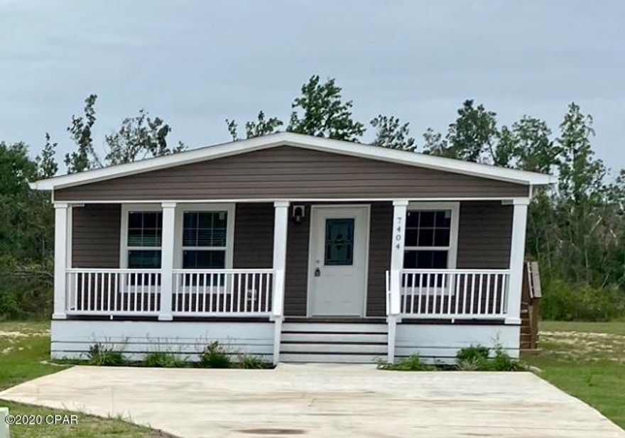 New Florida style cottages at affordable prices. Excellent location just North of Panama City, close to the beaches and the International Airport. This cottage is 3 bedroom with 2 bath. Offers new kitchen appliances, excluding washer/dryer. Full Front Porch with Southern charm. This home qualifies for USDA, VA, and FHA Financing.