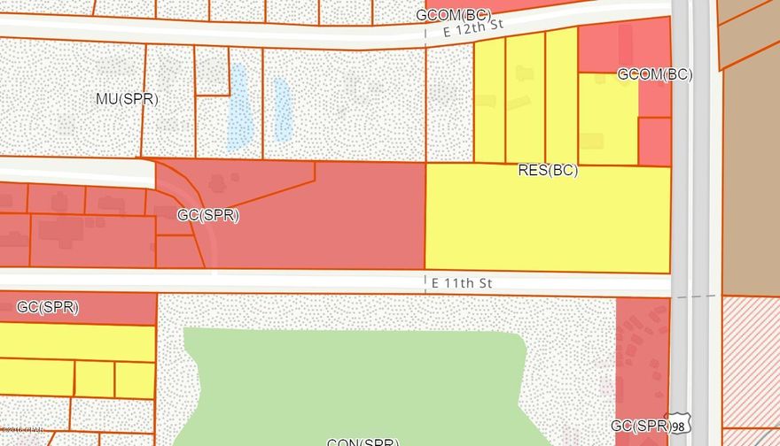 2.6 acres on the North side of 11th street plus a 75 x 100 lot (approximately) on the West side of E 11th Ct.  The value in use of this parcel may be the result of future construction of medical facility on corner of 11th Street and Tyndall Pky and potential development of 18 acres as commercial on the South side of 11th Street.