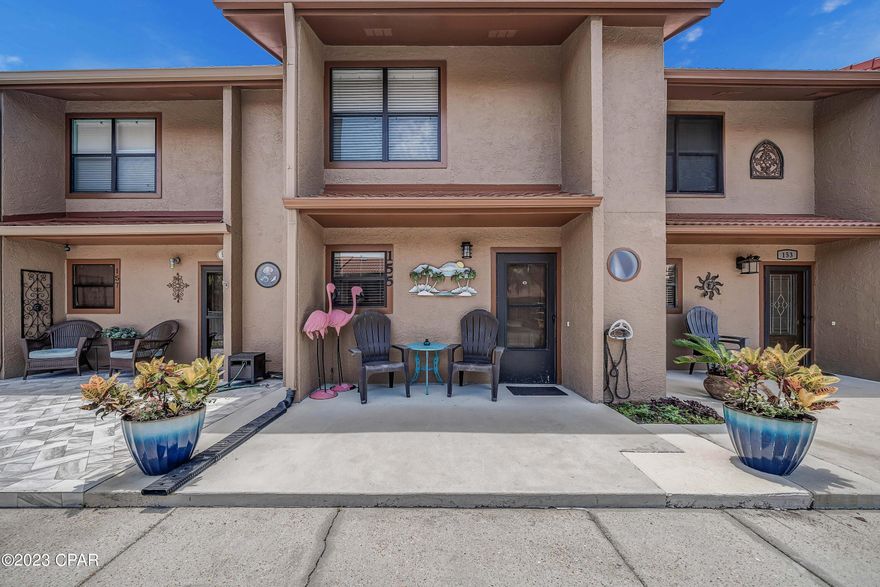 CURRENTLY UNDER CONTRACT, SELLER WILL CONSIDER BACKUP OFFERS. Welcome to Gulf Highlands Beach Resort! This gated complex is amenity rich with 11 pools (5 of which are heated), 4 tennis courts, 18 hole mini golf course, shuffleboard, 2 playgrounds, fitness center and most importantly private beach access via the Beach Clubhouse that offers a snackbar and Gulf front pool! This 2 bedroom, 2.5 bath 1,580 square foot townhome offers plenty of space for you and your guests to relax after a fun day at the beach. The kitchen has ample cabinet and counter space and overlooks the dining and living room area so you can stay connected with everyone while entertaining. The dining and living room spaces offer plenty of seating options and there's a half bath located on the first floor for convenience. There are 3 storage closets on the first floor to allow for a private owner's closet while still giving your guests space to store their items. The back patio extends your living space and gives easy access to the playground area and fabulous Grand Island Pool. When it's cold out no worries, your patio has a gas fire pit to keep you toasty warm. The large upstairs Master Bedroom has a walk in closet and en suite bathroom with garden tub. On the way to the second bedroom is the laundry closet with a full sized washer and dryer. Guests in the 2nd bedroom get to enjoy their privacy in their spacious bedroom and en suite bathroom. This property is currently in a rental program and guests love the easy access this townhome offers yet with the great amenities of a large resort, you will love it too!