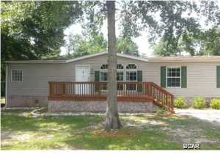 Huge triple wide home on .56 acres with all the extras, fireplace, breakfast bar, Split floor plan, Eat in kitchen, dining room, large laundry room and pantry, the master bed room features an 8x14 walk-in closet, master bath has double vanity, garden tub, separate shower, even the toilet has its own little room. The guest bath has a lovely sky light. There is a concrete walk to the front deck. The driveway is also concrete. The front yard has been nicely landscaped. Home skirting is stucco with stone inlaid. Property is located in a quiet neighborhood in bear creek on a paved street, the best of everything in the country but just a short distance from town and shopping. This is a FANNIE MAE HOMEPATH PROPERTY! All measurements are approximate please verify if important.