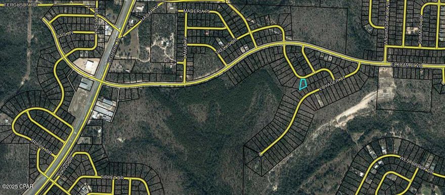 ATTENTION BUILDERS! OVERSIZED .34/acre high-and-dry/flat lot located in the peaceful and scenic Sunny Hills community. Power VERY close! Electric lines just a couple lots away. No HOA! This lot is located a short drive from Highway 77, right off Elkcam Blvd. For nature lovers and outdoor enthusiasts, Gap Lake has great fishing and is not too far away either, it is an 800+ acre freshwater paradise. Enjoy serene views of majestic cypress trees and experience excellent fishing opportunities right in your neighborhood. Additionally, a county boat ramp on Gap Lake makes for easy access to all your water adventures. Sunny Hills is a growing golf course community with a lot of new construction happening. It's ideally situated just under 30 minutes from both Chipley, Lynn Haven, and the airport- offering the best of both worlds: a slower, laid-back lifestyle while still being close to city amenities. Plus, you're less than an hour away from the white sands of Panama City Beach! Sunny Hills also offers many freshwater lakes for fishing and boating and also a swim park at spring-fed Boat Lake for seasonal fun. This deed-restricted lot is reserved for building only, ensuring a well-maintained community without the burden of HOA fees. Enjoy the tranquility and convenience of life in Sunny Hills!  Buyer is encouraged to do their own due diligence about getting electricity and water to the property. Seller is paying for title on this lot so that will save you money!