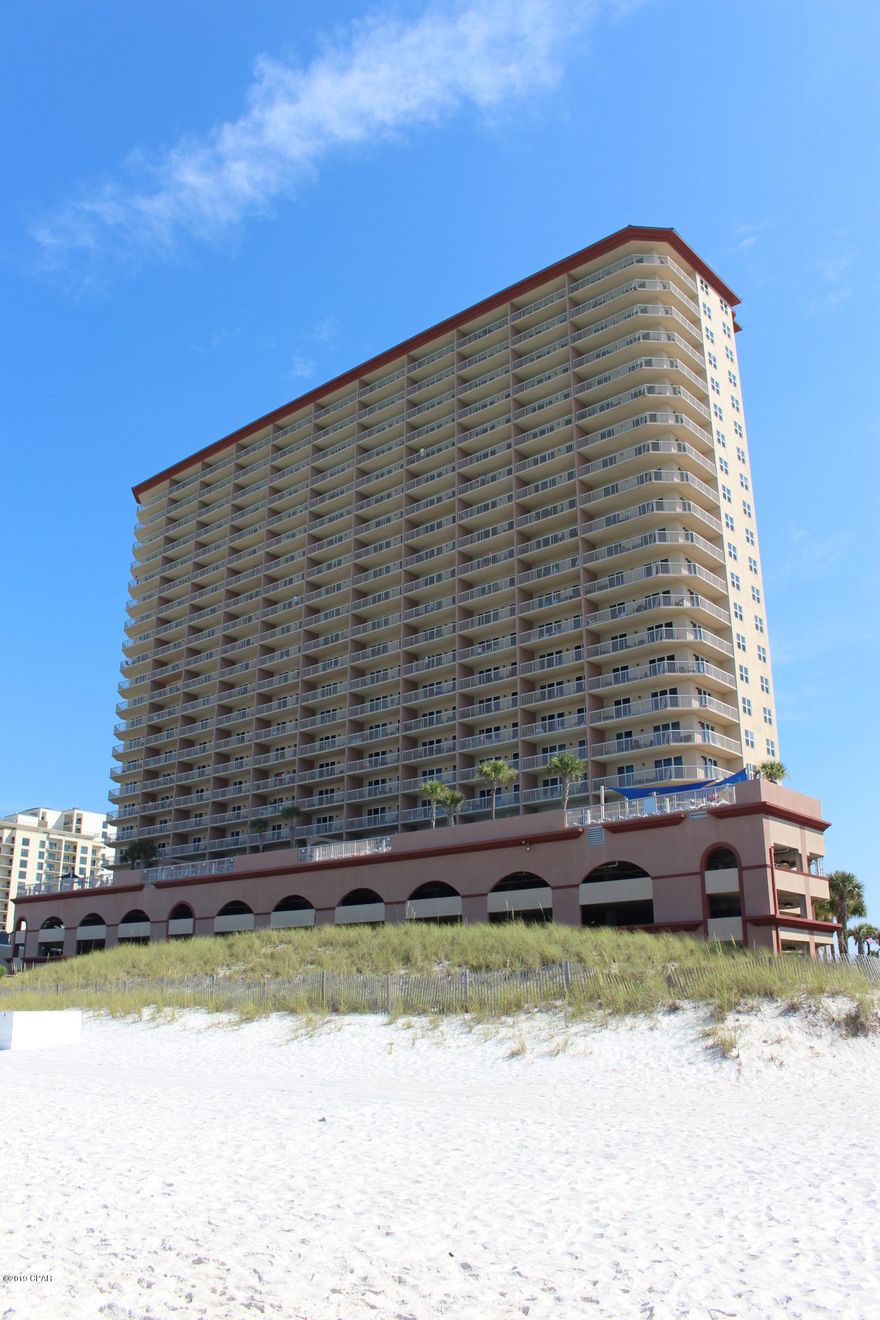 CURRENTLY UNDER CONTRACT, SELLER ACCEPTING BACKUP OFFERS.  Sunrise Beach condos located on beautiful Panama City Beach Florida!  This fully furnished condo unit has 2-bedrooms, 2-bathrooms and even a bunk room for additional guests.  Two big gulf front pools, splash area for kids, under building parking, the beautiful beaches, and more.  Come see it today!