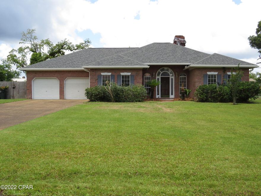 Unique opportunity to pick cabinets, appliances and flooring to finish out this brick home in a quiet part of Lynn Haven. Home was damaged during hurricane and a new roof was installed as well as paint and sheetrock. 

Home needs Cabinets, flooring, counter tops, appliances and shower and vanities in bathrooms and a few other odds and ends.  Home features in ground pool. Home is being sold AS-IS like it sits.