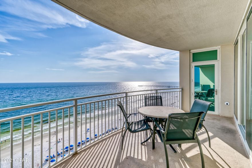 Welcome to Aqua Condo 1103 in Panama City Beach, Florida!! Two Large Beachfront Bedrooms with access to a comfortable, bow shaped balcony with extraordinary views make this one of the best floor plans anywhere on the beach! The open kitchen, dining, living space also features excellent views and balcony access while a 3rd bedroom with en-suite bath is also offered in this popular plan. These condos are true rental magnates and Aqua is one of the premier developments on Panama City Beach's west end just 1/4 mile to all of the activities at Pier Park. Aqua offers all of the amenities you need with two gulf front pools, hot tub, gulf front fitness center, covered parking, community room, tropical landscaping and more! Don't miss out on this condo priced below recent comps on this plan!