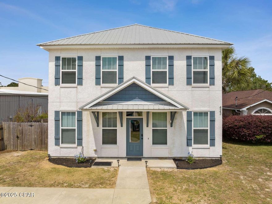 Welcome to 423 Sea Breeze Dr., a rare turnkey investment opportunity on the desirable west end of PCB bordering 30A. This 4BR/2.5BA, 1,908 sq. ft. home is a profitable short-term rental and comes fully furnished with everything needed to continue generating income immediately—including furniture, kitchenware, linens, and supplies thoughtfully chosen to attract guests with babies to teenagers. Guests love the game room with full-size air hockey, foosball, and arcade games, plus the private fenced backyard featuring a dipping pool, fire pit, yard games, bikes, picnic table, and park-style grill. Whirlpool kitchen appliances, a brand-new large-capacity washer/dryer, and modern furnishings provide comfort and style. The neighborhood offers direct Lake Powell access with boat ramp, while beach access is just a short walk away. (5 blocks) No HOA and located in the highly desirable unincorporated district of PCB. This property is 7 miles from Pier Park which includes restaurants, shops and the new Dolly Pardon attractions. Rated one of the top properties in the area on rental platforms-everything you see is included, making it one of the most desirable offerings on the​​‌​​​​‌​‌​​​​‌​​‌​​​​‌‌ market.