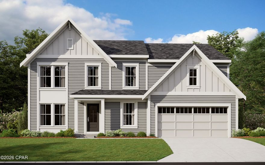 New construction by Fischer Homes in the beautiful Breakfast Point East community, featuring the stunning Grandin design. This unique plan offers 4 bedrooms 3 full baths, and 1 half baths. The expansive family room is the perfect gathering space. Spacious open kitchen with a large island and walk-in pantry connects to the morning room, that walks out to the patio. The owner's suite is on its own level and features a spacious private bath and oversized walk-in closet. Included is a versatile recreation room that can be customized into a guest suite. The spacious 2-bay garage completes this exceptional home.