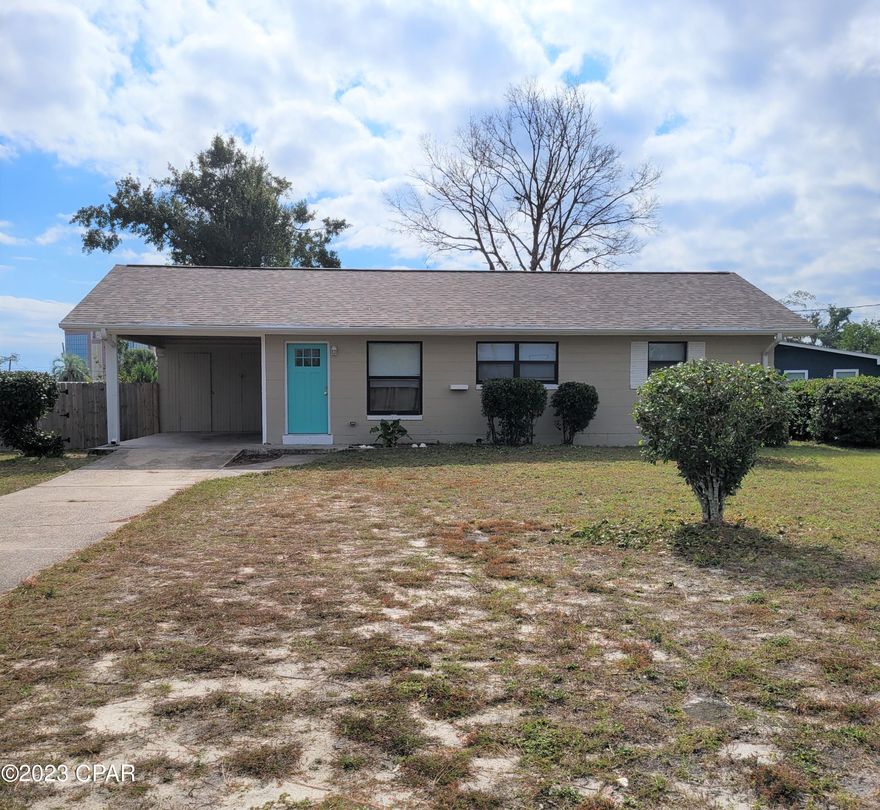 Forest Park!  Cute 3-bedroom, 1 bath home with 1 car carport and additional driveway parking.  This home features LVP flooring in the common areas and carpet in the bedrooms, eat in kitchen, glass top stove, dishwasher, refrigerator with ice maker, exterior carport storage room with W/D hookups.  Completely remodeled in 2020!  Large corner lot with large privacy fenced backyard.  Well pump is non-operational.  All Electric!