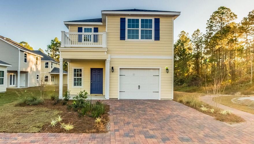 The Monroe is a two story plan featuring 3 bedrooms, 2 ½ bathrooms and a one car garage. The first floor features a covered front porch as you enter

into the home the hall has a half bath and nice size closet. The kitchen is open to the living room, dining room and back covered porch area. The second

floor features a laundry closet, full bathroom with a shower/tub combo and linen closet as well as two bedrooms featuring large closet space with double doors.

Bedroom one features a walk in closet and the main bath features a linen closet, dual sinks, separate shower, large garden tub, and a private second story

balcony! This home is being constructed with the Zip Sheathing system, providing greater protection than a traditional housewrap from damages due to wind, rain, and extreme weathe A standard Smart Home package includes a KwikSet keyless entry, Skybell doorbell, automated front porch lighting, an Echo
Dot device, and Quolsys touch panel which can be integrated to control your lighting, thermostat, front door and so much more.
A builder 10 year structural warranty is also included.

Pictures, photographs, floor plans, elevations, features, colors and sizes are approximate for illustration purposes only and will vary from the homes as built. Home and community information including pricing, included features, terms, availability and amenities are subject to change and prior sale at any time without notice or obligation. For Move-In/Completion Estimates: Ready dates are estimates only. Timing of completion of construction and buyer move-in are subject to contingencies contained in home purchase agreement and governing jurisdictions issuance of a certificate of occupancy, and may change due to forces majeures and other delays or disruptions outside the reasonable control of the Builder.