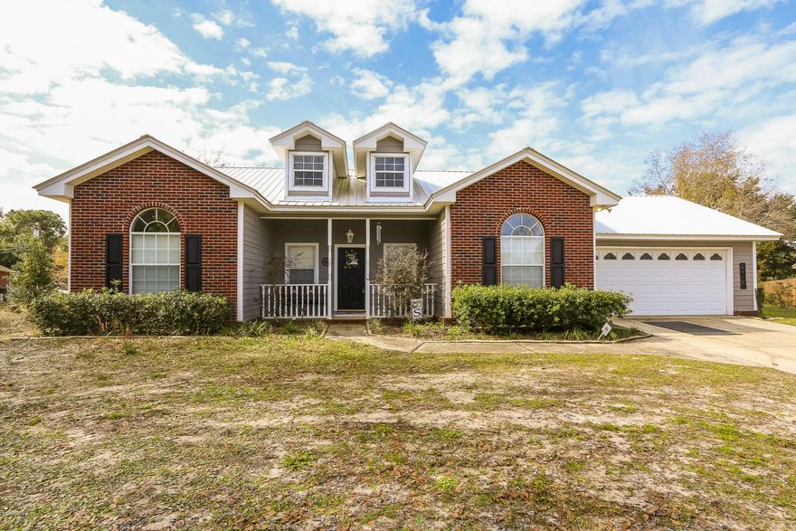 OUTSTANDING HOME ON LARGE LOT IN THE CUL-DE-SAC IN LYNN HAVEN! INTERIOR FEATURES INCLUDE SPACIOUS LIVING ROOM WITH FIREPLACE, KITCHEN WITH EAT IN BREAKFAST AREA, LOTS OF CABINETS AND PANTRY, FORMAL DINING ROOM FEATURES A DECORATIVE CHAIR RAIL AND IS OVERSIZED TO ACOMMODATE LARGE FURNITURE. THE MASTER SUITE IS SPLIT FROM THE ADDITIONAL BEDROOM AND HAS A LARGE WALK IN CLOSET AND DOUBLE VANITY. THE ADDITONAL TWO BEDROOMS ARE A GREAT SIZE WITH PLENTY OF CLOSET SPACE. EXTERIOR FEATURES INCLUDE, REAR PRIVACY FENCE, NEW METAL ROOF IN (2012), NEW AC IN 2015,NEW PAINT IN 2015. THIS HOUSE IS MOVE IN READY!!! CALL TODAY TO SCHEDULE YOUR OWN PRIVATE SHOWING APT.