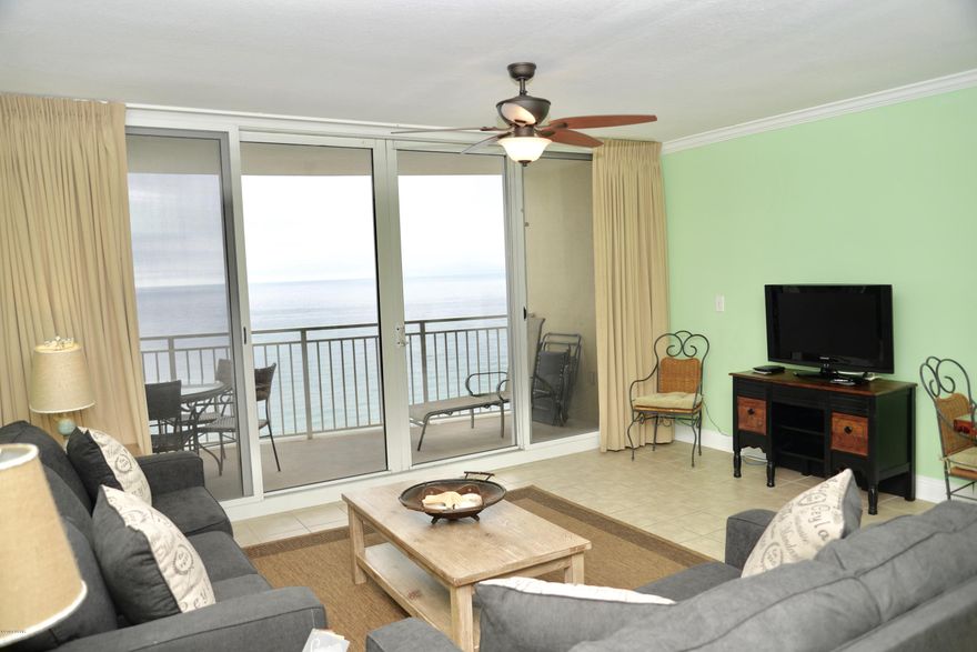 ** 1BR/1BA + [BRAND NEW] Bunk. FULLY FURNISHED + GREAT CONDITION. Close to Pier Park.**  



The master bedroom has a large window + unique partial drop ceiling + modern ceiling fan + nice size closet with sliding mirrored doors. Can comfortably sleep six people with bedroom, bunks, and sleeper sofa. The kitchen has gorgeous granite countertops + under cabinet lighting that truly accentuates their beauty. 



Enjoy the SKY BAR and an evening out OVER the town. Emerald Beach Resort is the only condominium project with its very own Sky Bar. This unique feature has huge windows on either side of the walkover that allow you to take in views of the water during the day, and the beautiful lights at night. Emerald Beach Amenities + Sky Bar Activities:
There is karaoke each week for an evening of family fun, and don't worry kids, there's an ice cream bar as well. On the north side of the resort, you can get your Starbucks fix at their fully functioning shop, or grab a few of the forgotten beach items without having to get in the car as you visit the beach store. Move toward the back of the lobby and you'll find a large pool deck with two pools, a hot tub, life-size chess and connect four, as well as shuffleboard, and corn hole. There are also fire pit's along the back of the deck for a cozy spot in the evening. Once you make it to the South side of the complex you're just steps from the beach. The boardwalk leads out to another pool and hot tub area, right next to the tiki bar and lounge chairs.