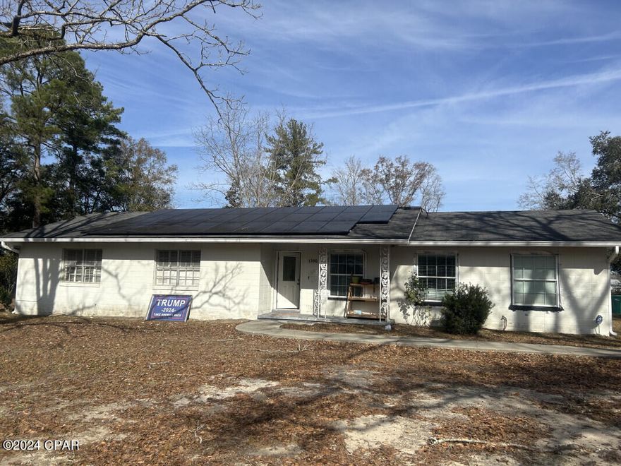 A Prime Investment with Added Bonus in Chipley, FL! Investor's dream partially renovated property offering a unique flip opportunity. Most hard work done, with all materials for completion included. Fully paid off solar panels.
