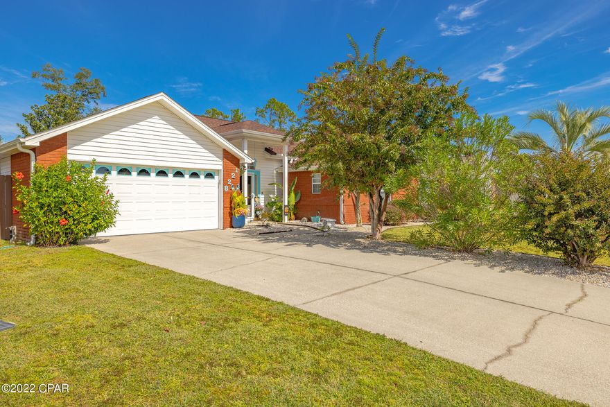 Entertainers Dream-Immaculate POOL home, move-in ready condition, with so many recent updates, plus a 22KW WHOLE HOME GENERATOR. There is too much to mention on this one, so ask your realtor to print a list of updates and features, which is uploaded. The eat-in kitchen has been completely updated and features stainless steel appliances, tiled backsplash, repainted cabinets with all new hardware, built-in storage, and pull-out organizers, and even a new barn door over the pantry. The living room is oversized with more than enough room for your furniture, and you can enjoy the brand-new electric fireplace on those cold cozy nights. The living room, kitchen, and master bedroom all feature direct access to the screened enclosed porch, with Granit Grip Flooring, where you can sit back and take in the beautiful evening breeze and the enchanting backyard. The master bedroom is off the living room and features plenty of room to host a sitting area and has a walk in closet and private master bath. The master bath, with double vanity sinks, also has a separate dressing/makeup room! The other two bedrooms and full bath are to the immediate right of the foyer for added privacy. The backyard has so much to offer with a screen enclosed gazebo hosting a therapeutic jacuzzi spa, where you can relax your daily stresses away. The pool will be a favorite for friends and family who want to relax during those hot summer days. The 12x24 outside storage is equipped with electricity, and is neat and clean, and a wonderful place to store all your outside toys, equipment, and tools. There is a deck built off the storage, where you can hang out on your favorite lounger listening to the laughter coming from the pool, or just entertaining with friends. One other notable feature of this home is the landscaping. You can see from the pictures how well maintained the yard is, and the curb appeal it has. Major PRIDE has gone into this home during the 6 years these sellers have owned it. They have maintained a home warranty and kept up with anything that may have needed repair. If you ever lose electricity, worry no longer...This home has a Generac Whole Home Generator, 22KW, just installed 3/2019. This is the real thing folks, not a portable. The roof was replaced 12/2018, the HVAC (air handler/compressor) replaced 5/2019, new insulation 6/2019, new fence 1/2019, Water Heater 2022, luxury vinyl flooring (2021), and so much more. Additional features include: Flooring-LVP/tile for easy maintenance, 10 ft. & vaulted ceilings, gutters, sinks with Homewerks LED lighted technology, touchless kitchen faucet, soft closing toilets, sprinkler on well, Ring doorbell, crown molding throughout and in all main rooms, chair railing in almost all rooms, attic with pull down storage, fence painted 2022 with 24-year waterproof paint, new light fixtures and ceiling fans, new inside paint in most rooms, and like I said, so much more. If this High and Dry Home, which as never flooded, sounds like the home that you have been waiting for its time to setup an appointment with your realtor before your dream of owning a piece of paradise turns into someone else's reality. Call today for a private showing! Age, Sq.Ft., Room Dimensions, Schools, taxes, or any important information is an estimate only and must be verified via personal or professional inspection by the buyer.